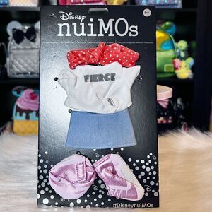 Disney NuiMOs Outfit Fierce T-Shirt Denim Skirt Sneakers Headband NEW
